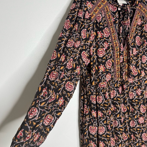 Knox Rose Floral Boho Granny-core Maxi Dress | Long Sleeve Tiered | XXL - Picture 4 of 9